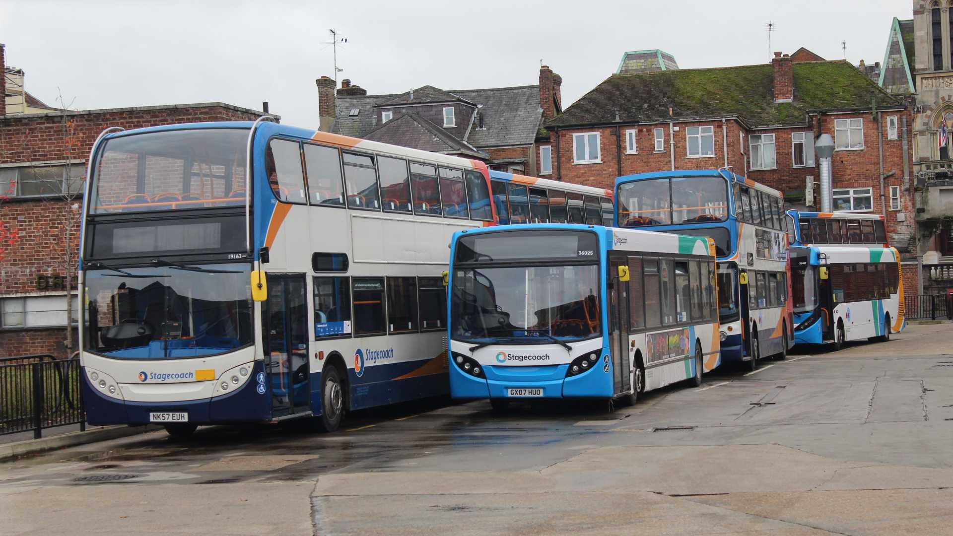 Various Stagecoach Buses at Winchester Bus Station
